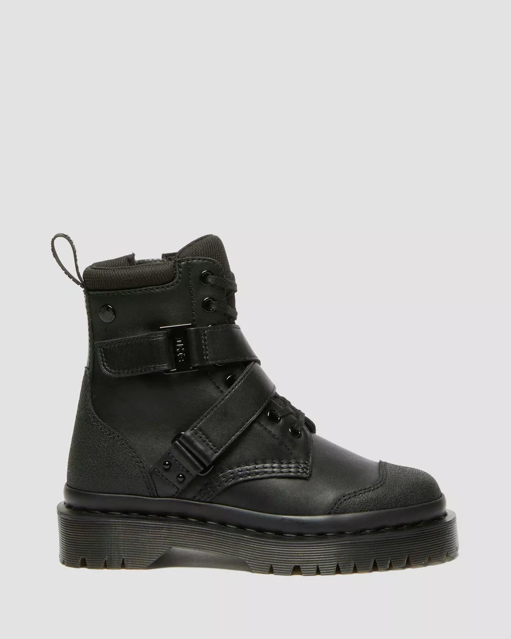 DR MARTENS 1460 BEX TECH STRAP LEATHER BOOTS