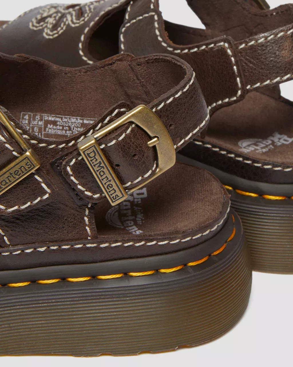 Dunnet Flower Full Grain Leather Sandals