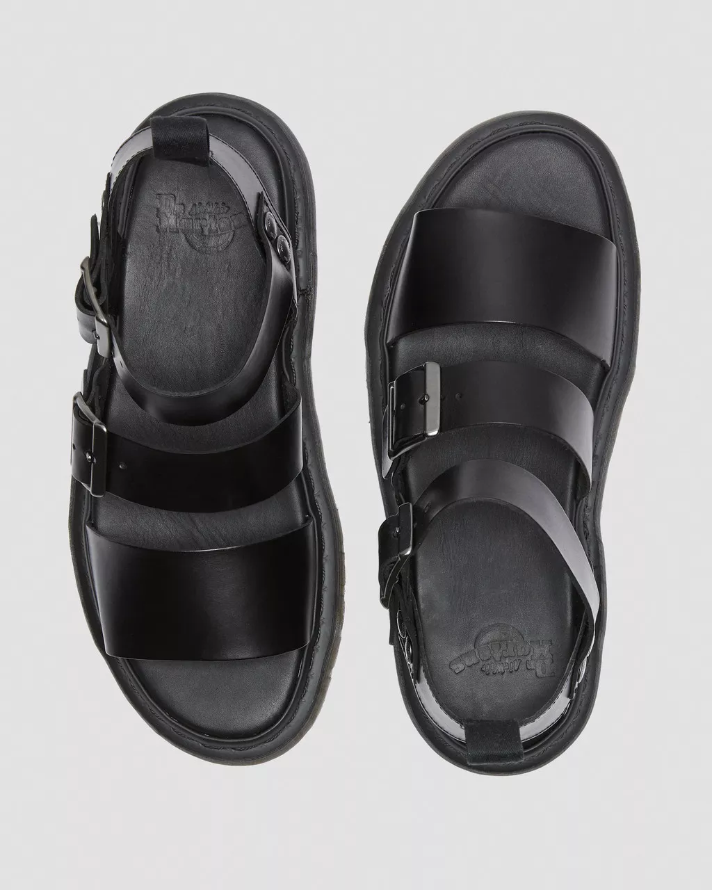 DR MARTENS Gryphon Brando Leather Strap Sandals