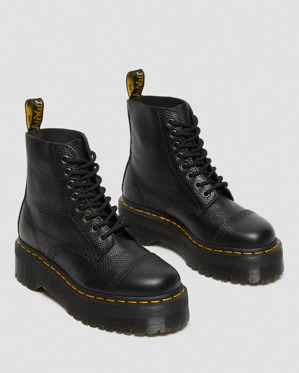 Sinclair Milled Nappa Leather Platform Boots