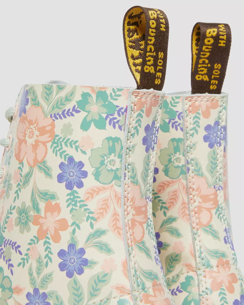 DR MARTENS 1460 Pascal Floral Reclaimed Leather Boots