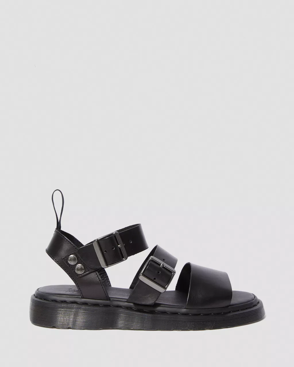 DR MARTENS Gryphon Brando Leather Strap Sandals
