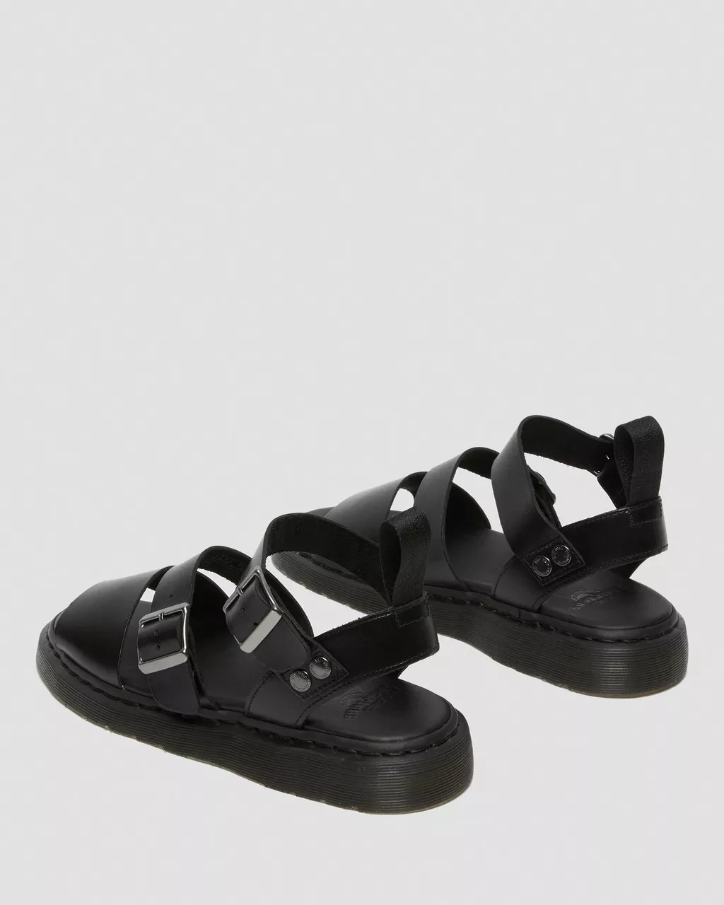 DR MARTENS Gryphon Brando Leather Strap Sandals