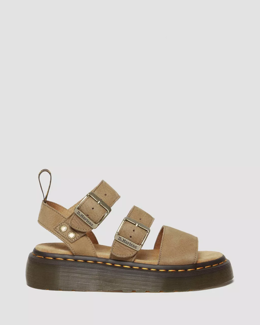Gryphon Tumbled Nubuck Leather Platform Sandals