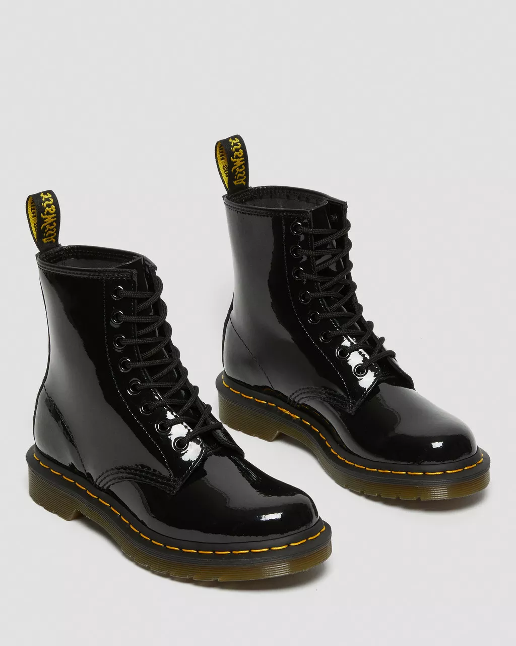 DR MARTENS 1460 Patent Leather Lace Up Boots