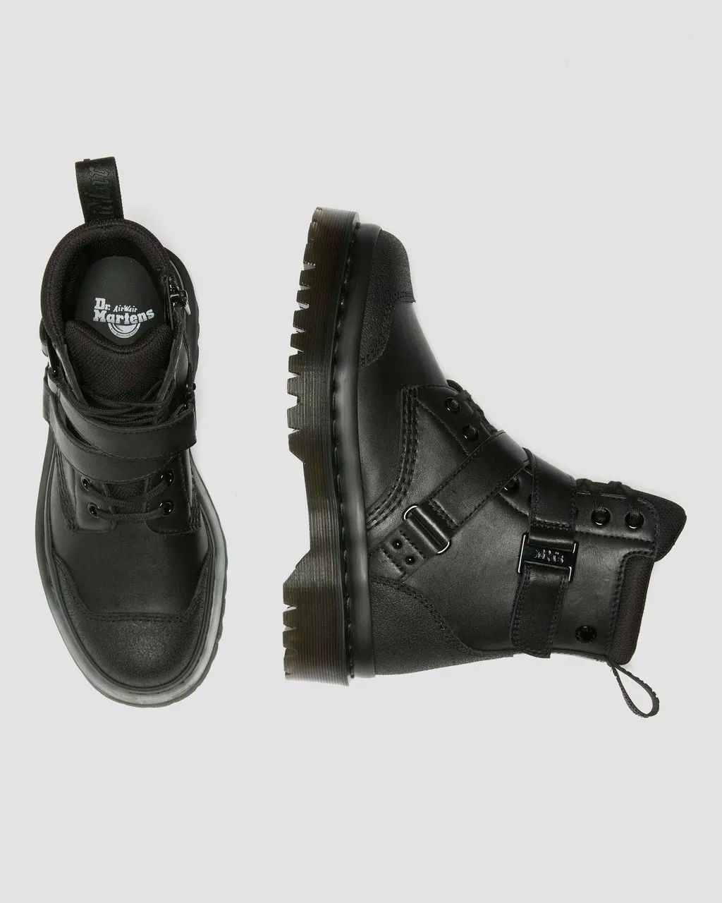 DR MARTENS 1460 BEX TECH STRAP LEATHER BOOTS