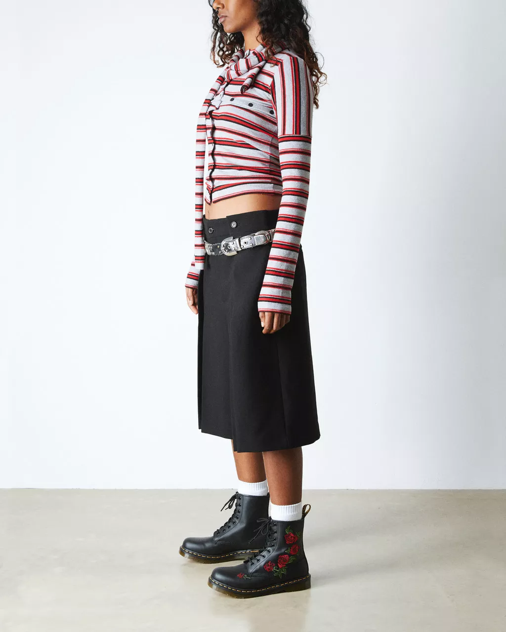 1460 Vonda Floral Rose Leather Lace Up Boots