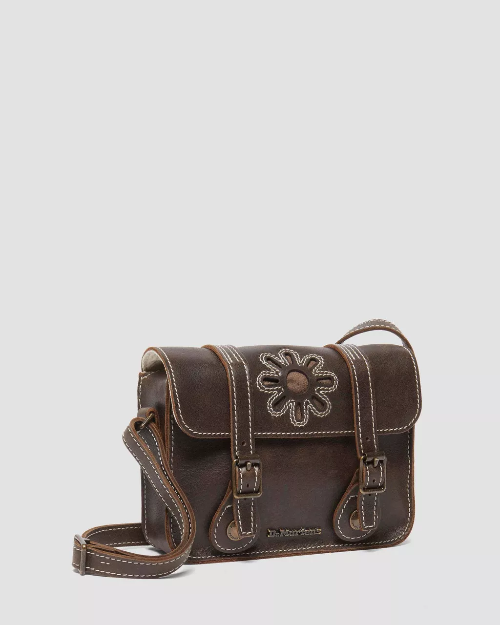 DR MARTENS 7 Inch Floral Leather Satchel