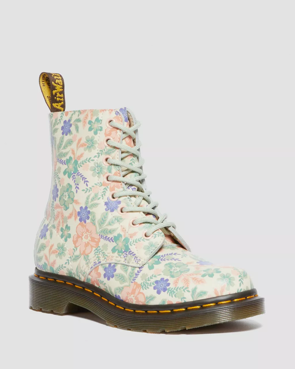 DR MARTENS 1460 Pascal Floral Reclaimed Leather Boots