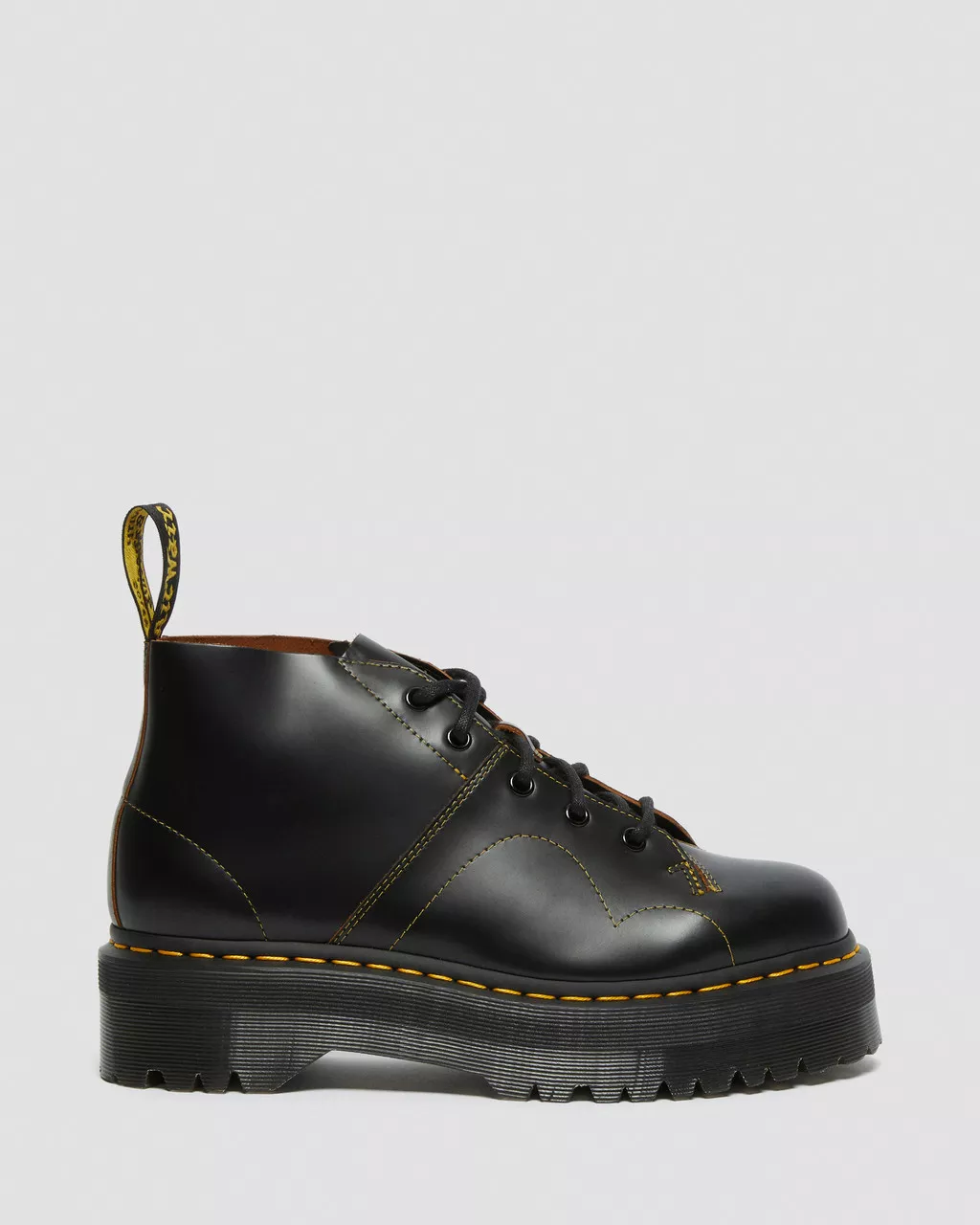 Church Quad Leather Platform Monkey Boots