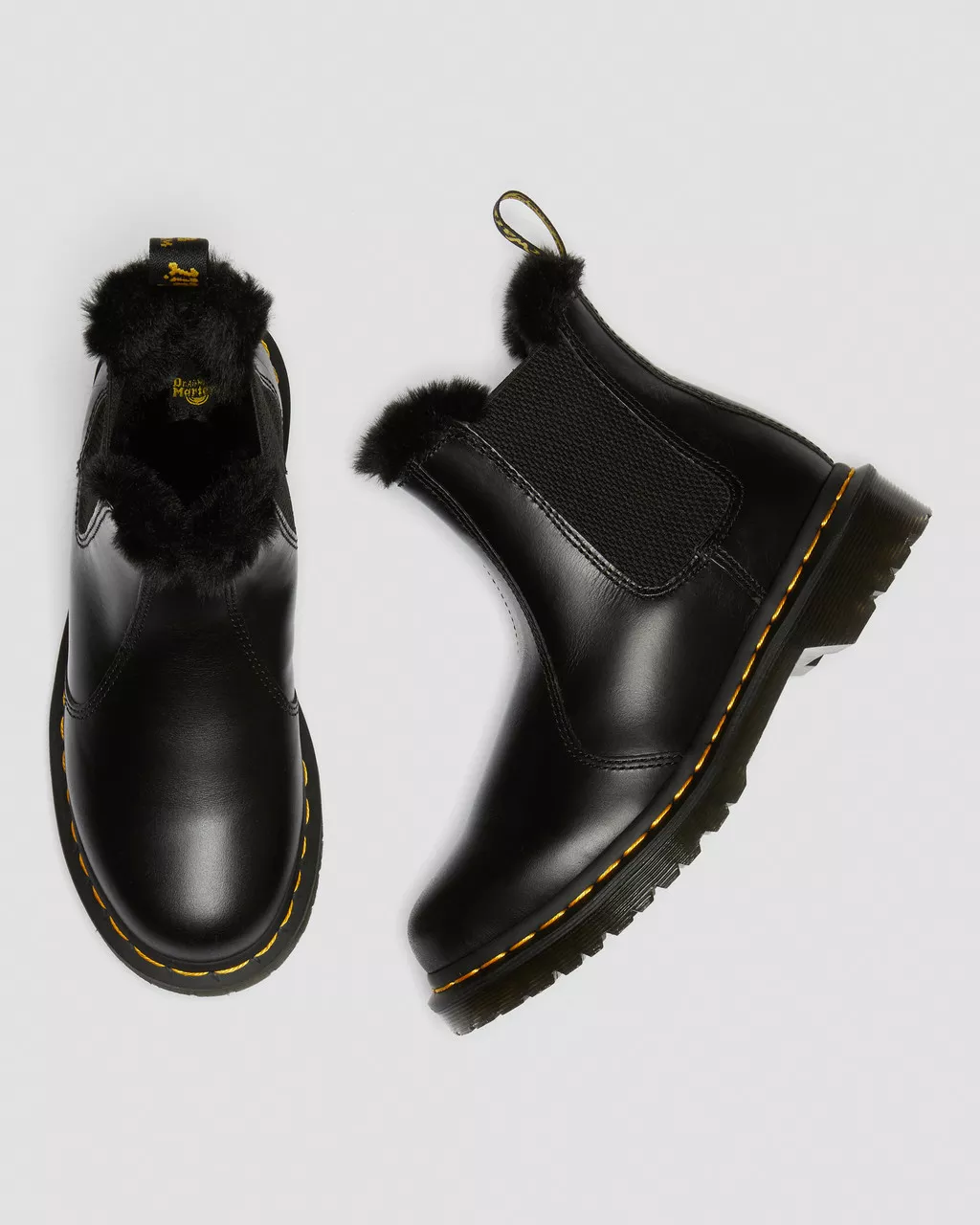 DR MARTENS 2976 Leonore Faux Fur Lined Chelsea Boots