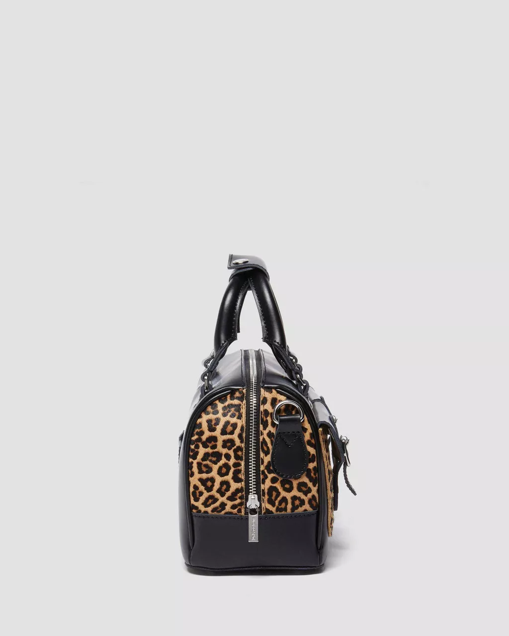 DR MARTENS Leopard Print Hair-On Top Handle Bag