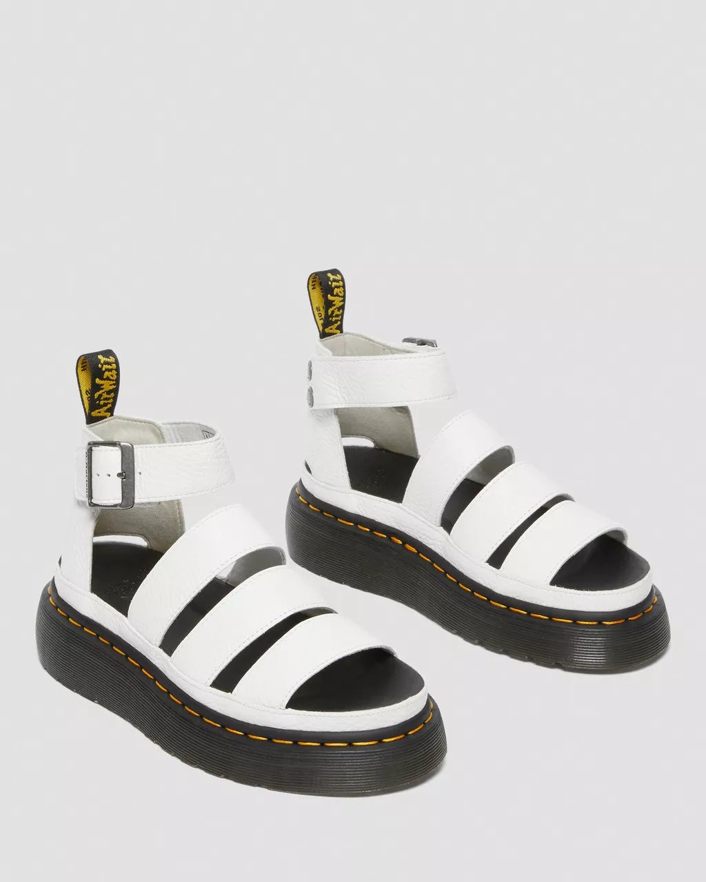 Clarissa II Quad Milled Nappa Leather Platform Sandals