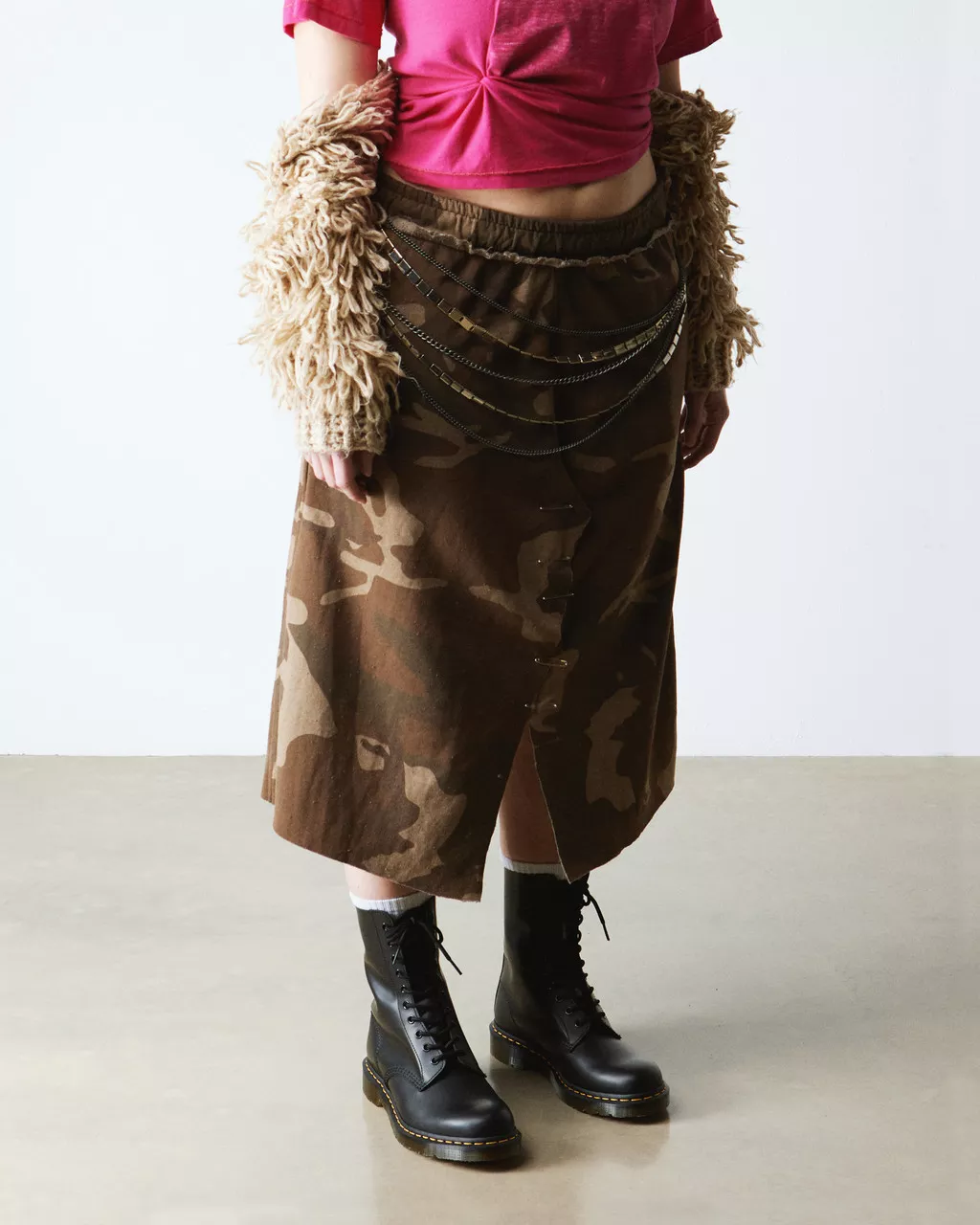 1490 Smooth Leather High Lace Up Boots