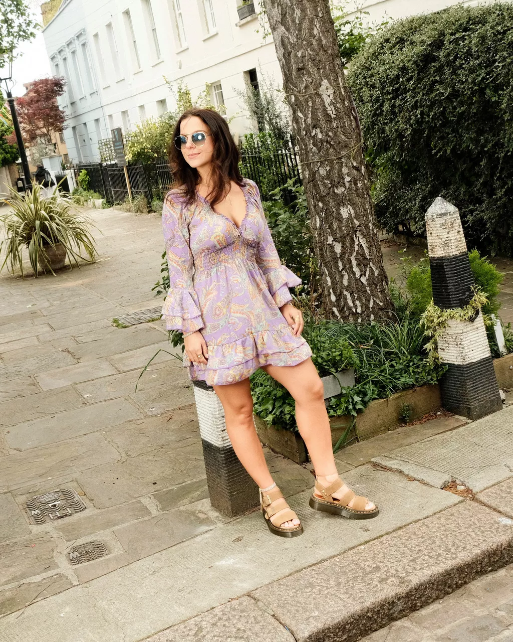 Gryphon Tumbled Nubuck Leather Platform Sandals