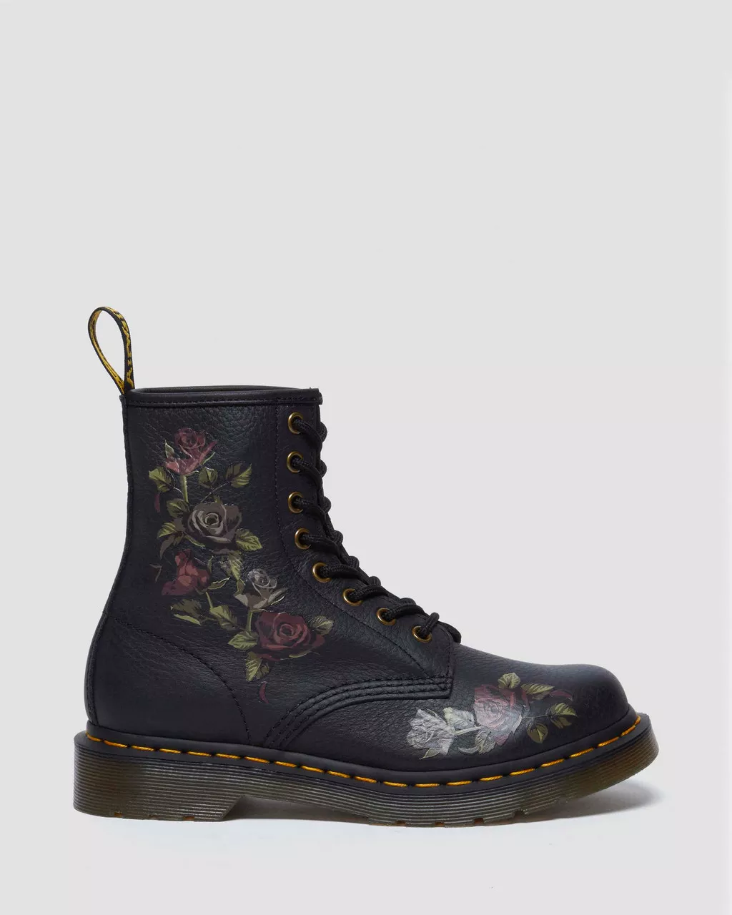 DR MARTENS 1460 Decayed Roses Leather Boots