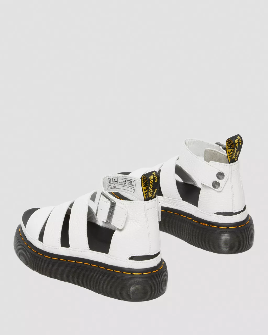 Clarissa II Quad Milled Nappa Leather Platform Sandals