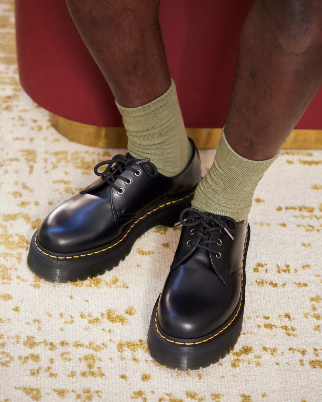 1461 Quad Smooth Leather Platform Shoes