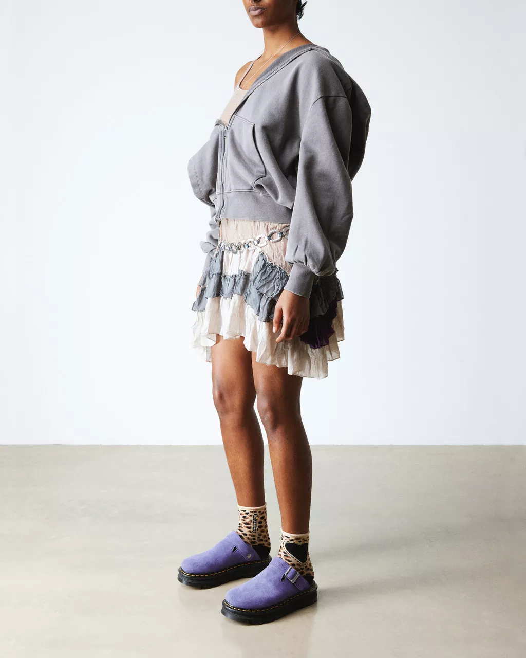 Zebzag Suede Casual Slingback Platform Mules