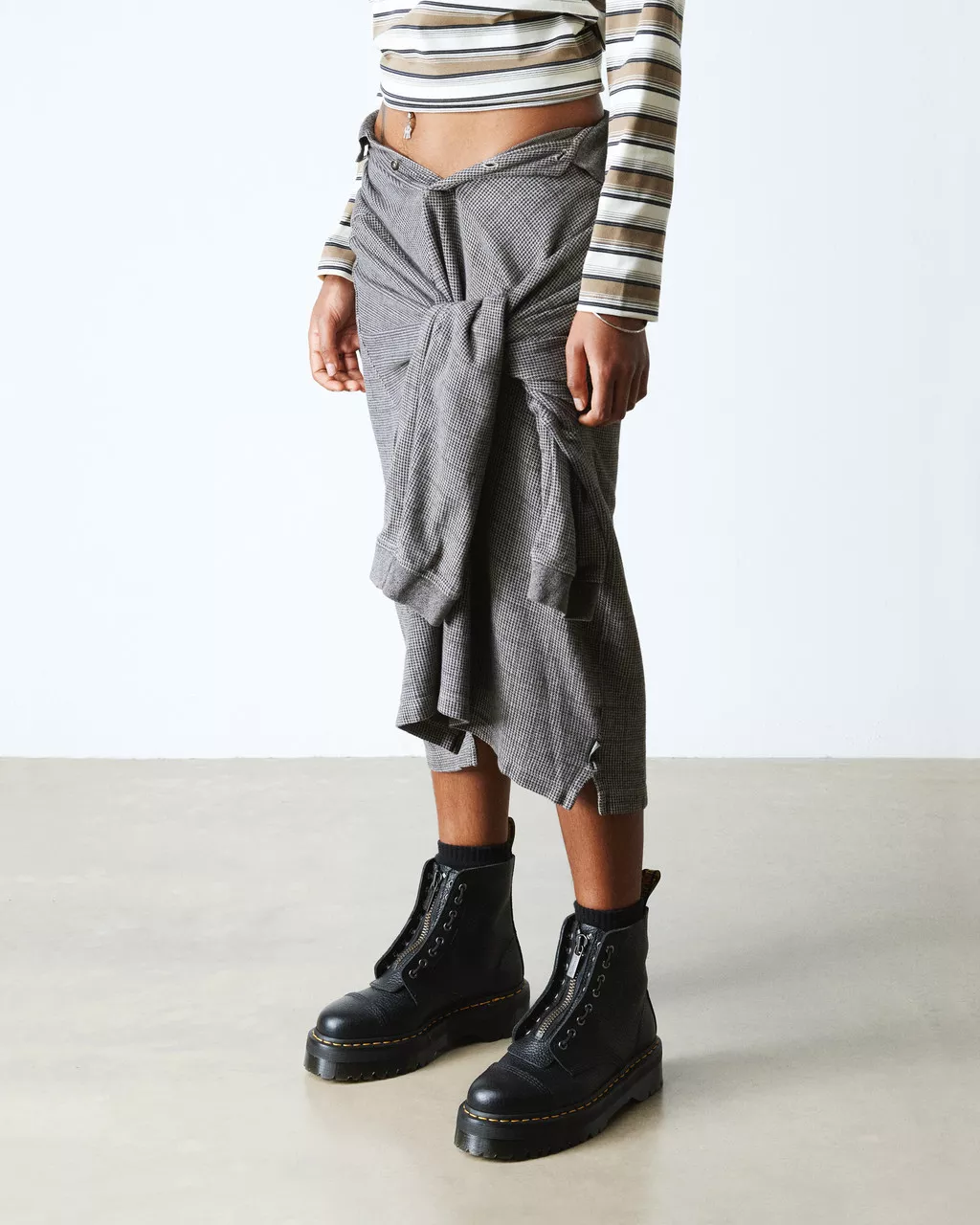 Sinclair Milled Nappa Leather Platform Boots