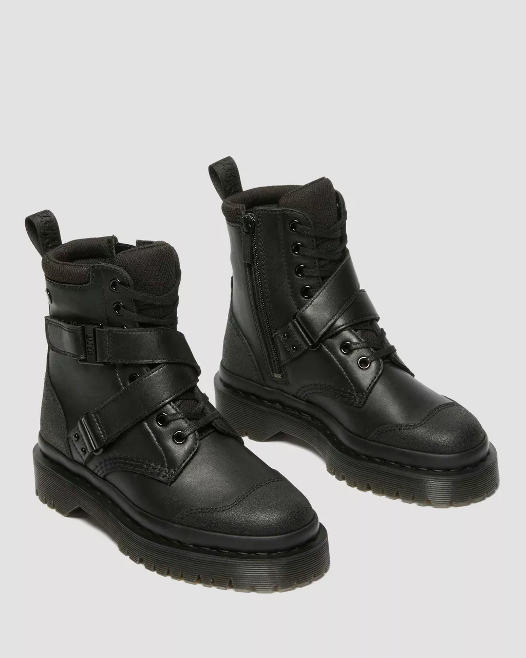 DR MARTENS 1460 BEX TECH STRAP LEATHER BOOTS