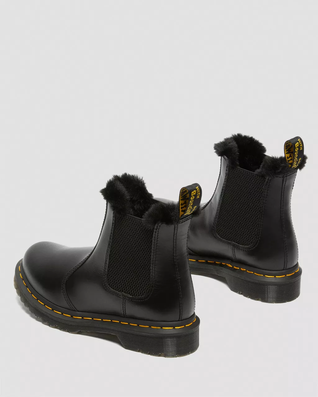 DR MARTENS 2976 Leonore Faux Fur Lined Chelsea Boots
