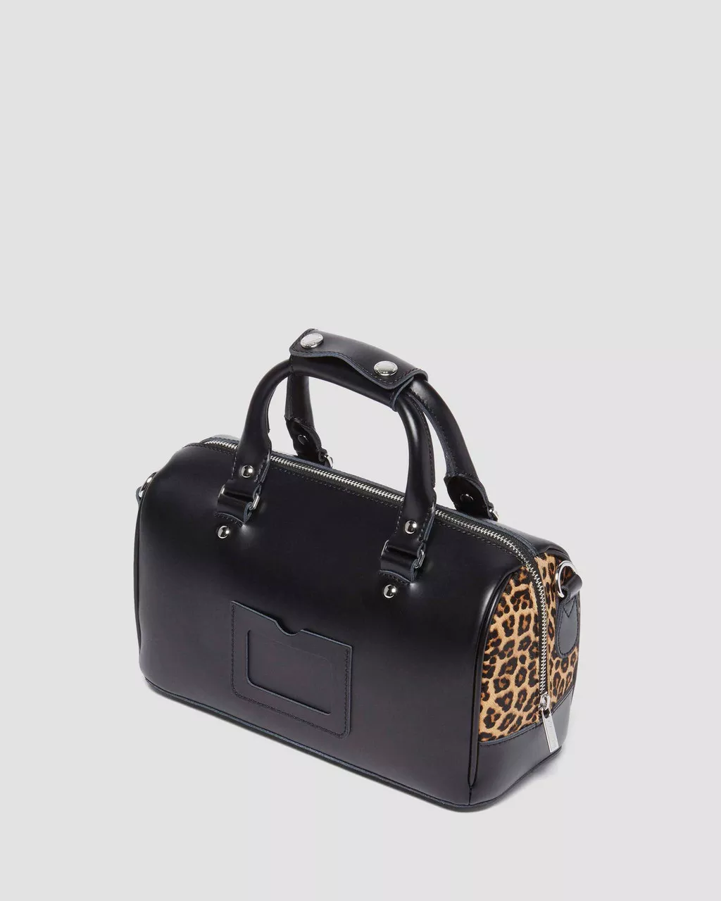 DR MARTENS Leopard Print Hair-On Top Handle Bag