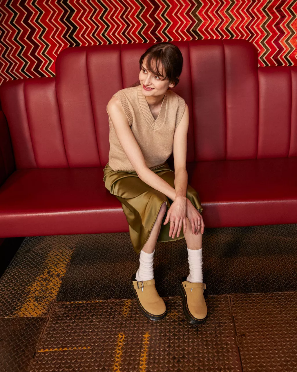 Zebzag Suede Casual Slingback Platform Mules