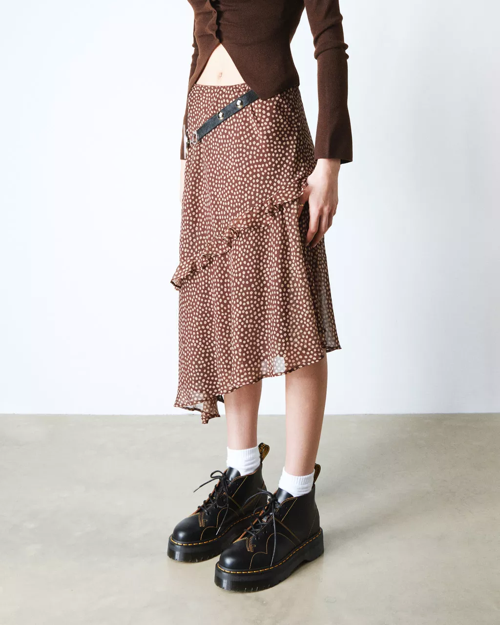 Church Quad Leather Platform Monkey Boots