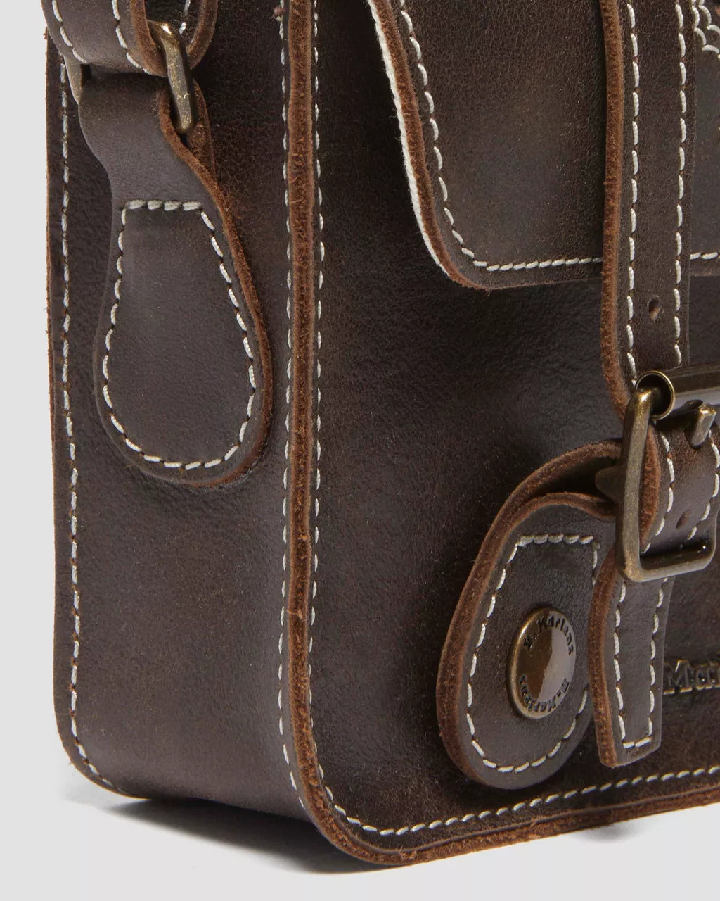 DR MARTENS 7 Inch Floral Leather Satchel